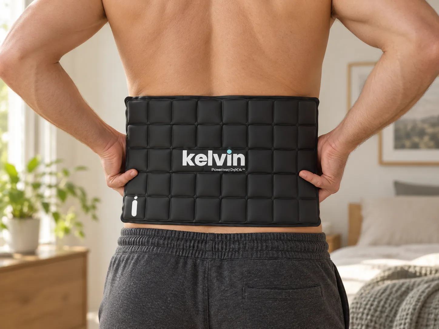Kelvin® held against the lower back