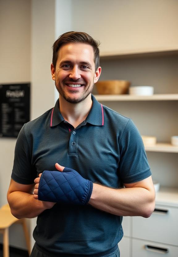 James M., Sports physio